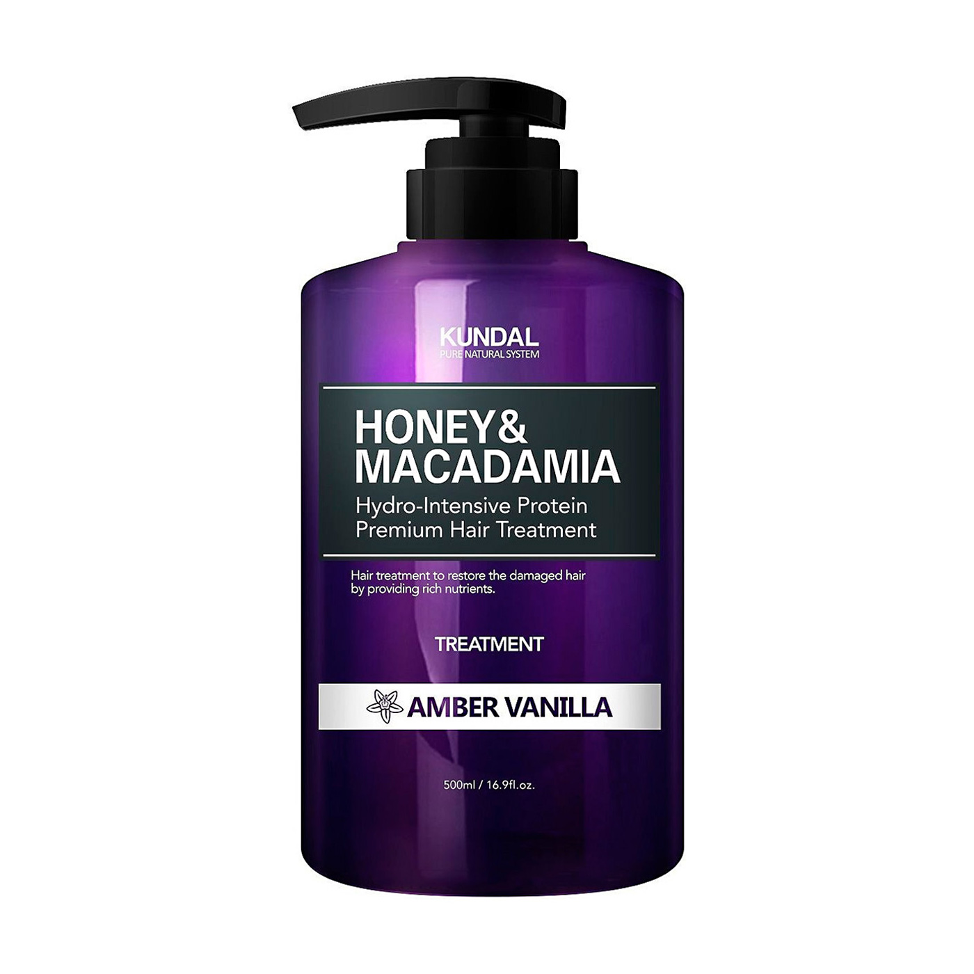 Кондиціонер-маска для волосся Kundal Honey &amp; Macadamia Treatment Amber Vanilla Бурштинова ваніль, 500 мл